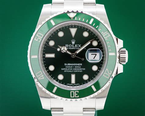 green mens rolex|Rolex submariner green.